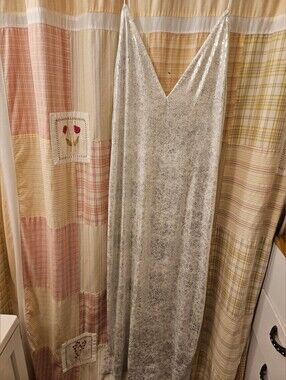 Silver Sparkle Slip Dress